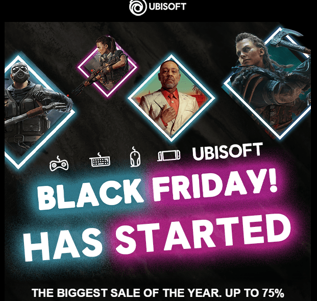 Ubisoft Store Black Friday με extra -20%