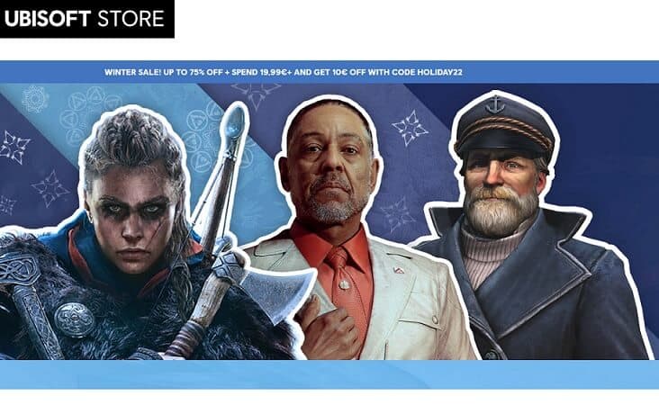 Έκπτωση 10€ για αγορές 19,99€+ στη Ubisoft