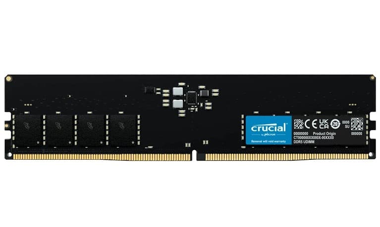 Μνήμη Crucial 16GB DDR5 4800MHz CL40 RAM 52.12€ - Amazon DE