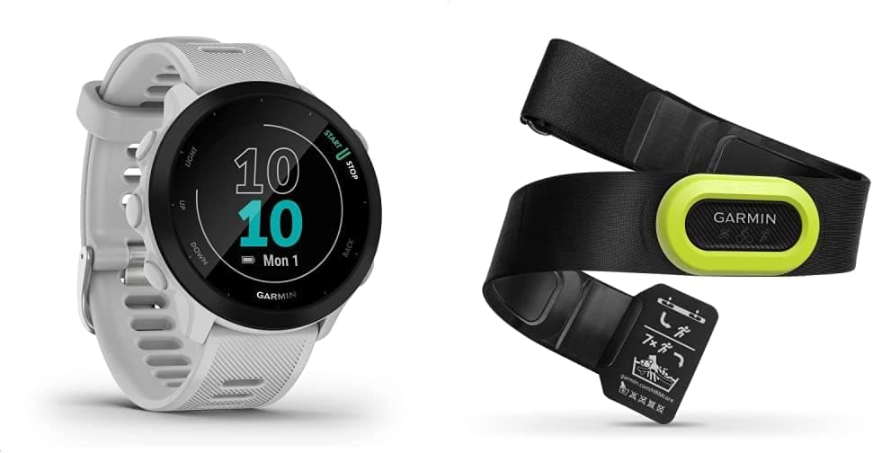 Garmin Forerunner 55 Smartwatch + Ζώνη Καρδιακών Παλμών Στήθους Garmin HRM-Pro