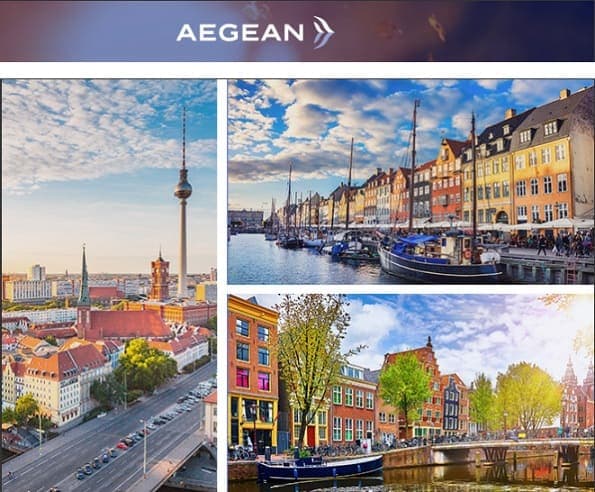 Aegean air travel packages (Αεροπορικά εισιτήρια + Διαμονή) με έκπτωση έως 30% και σε μερικά πακέτα κράτηση με προκαταβολή 50€/άτομο