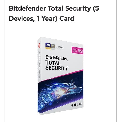 Bitdefender Total Security (5 Devices, 1 Year)