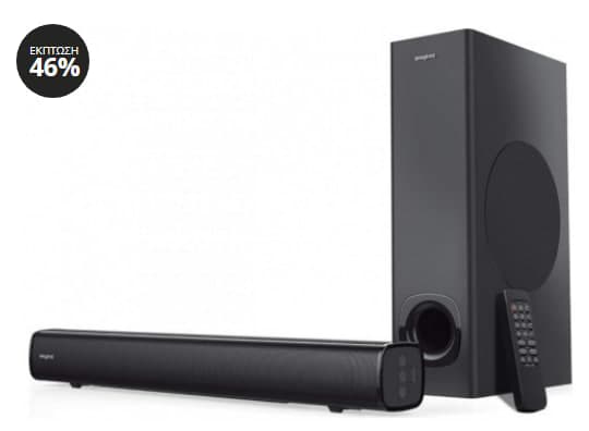 Creative Speaker Stage MF8360 Soundbar με Subwoofer 160W 2.1 με Τηλεχειριστήριο, στα 64,90€, από gamescom.gr