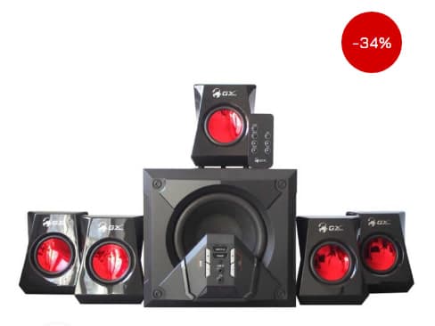 Genius SW-G5.1 3500 Ηχεία Υπολογιστή 5.1 με Ισχύ 80W σε Μαύρο Χρώμα, στα 85€, από tetrabyte.gr