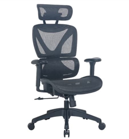 Homefit York Καρέκλα Γραφείου Μαύρη 68x68x117-127cm, στα 189€, από Praktiker (υπάρχει και σε μπλε και μπορντό χρώμα)