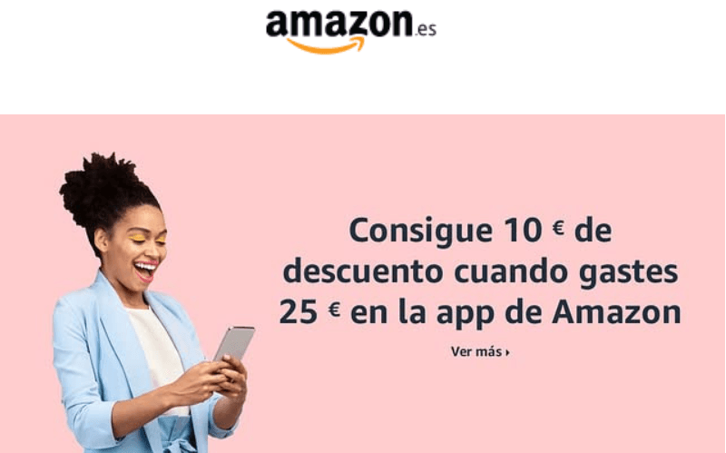 Έκπτωση -10€ σε αγορές από 25€ από το Amazon Ισπανίας ή Γαλλίας μέσω του App (επιλεγμένοι λογαρισμοί)