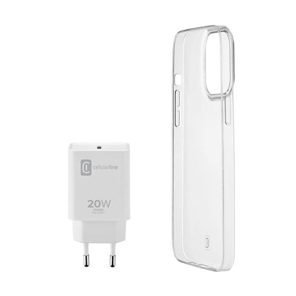 Cellular Line iPhone 13 Starter Kit Transparent Προστατευτικό Οθόνης