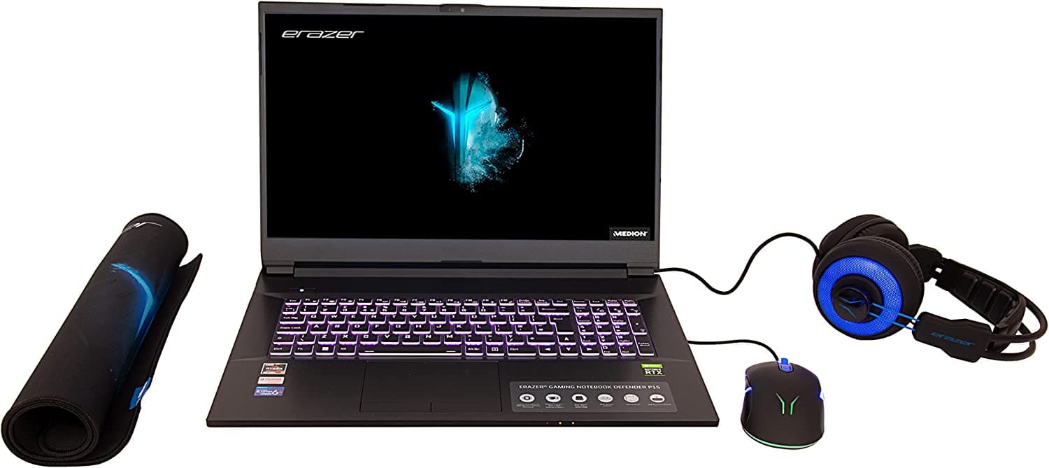 Medion Erazer Defender P15 (17.3" FHD IPS 144Hz / Ryzen 7 5800H / 16GB / 512GB / RTX 3060 / Windows 11)
