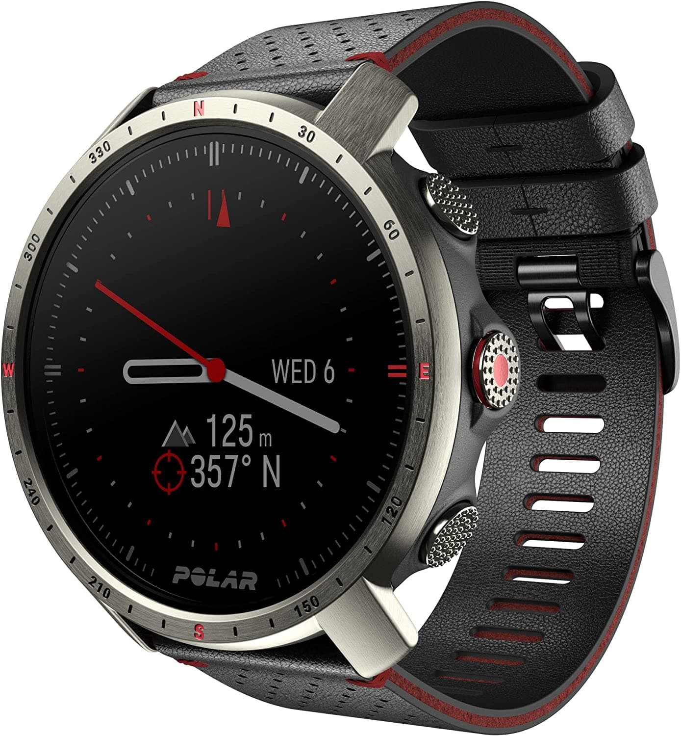 Polar Grit X Pro Titan Αθλητικό Smartwatch