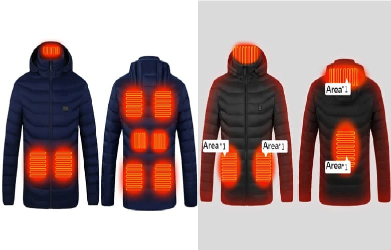 Couple Camping Hiking Skiing Climbing Hood 9 Electric Heated Areas Jackets, στα 29,37€, ή 4 Areas Winter Outdoor Charging Heating Jackets στα 29,37€, Banggood