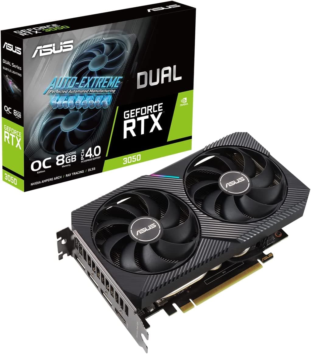 Asus GeForce RTX 3050 8GB Dual OC Κάρτα Γραφικών