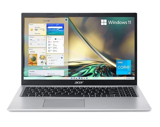 Acer Aspire 5 Laptop (15.6" FHD IPS, i3-1115G4, 4GB, 128GB, W11) 316€ - amazon.com