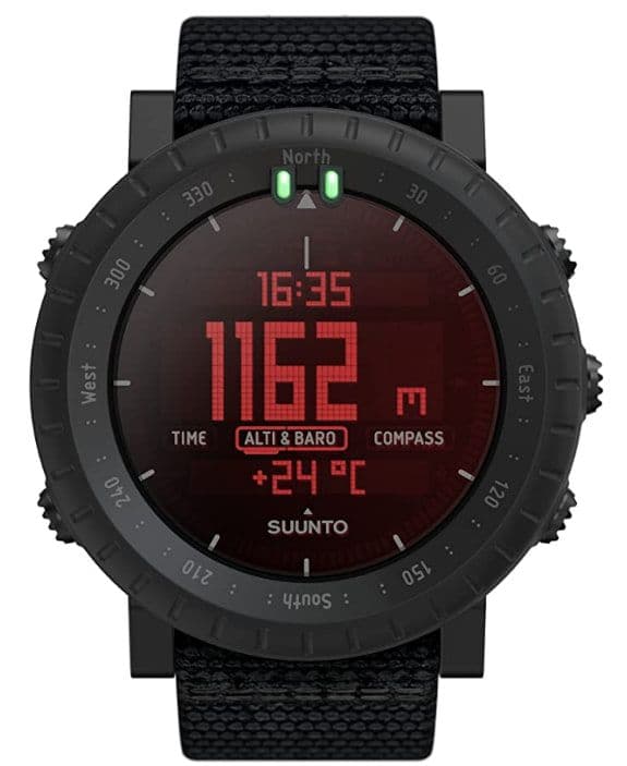  Suunto Core Alpha Stealth Ψηφιακό Ρολόι Μπαταρίας με Υφασμάτινο Λουράκι σε Μαύρο χρώμα, στα 165,59€, από το amazon.it