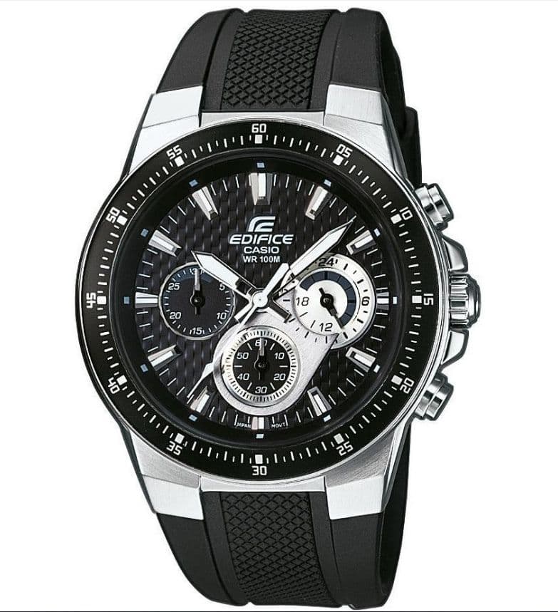 Casio Edifice EF-552-1AVEF, Ανδρικό Ρολόι Χρονογράφος Μπαταρίας με Καουτσούκ Λουράκι σε Μαύρο χρώμα , 44mm, στα 70,05€, από Amazon.fr