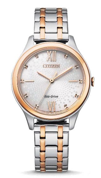 CITIZEN Eco Drive EM0506-77A Women's analogue watch, 32mm, with stainless steel strap, Double, single bead, Bracelet, στα 113,13€, από Amazon.es