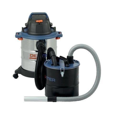 Σκούπα Υγρών/Στερεών 20L Dexter 1400w + κάδος στάχτης 20L 