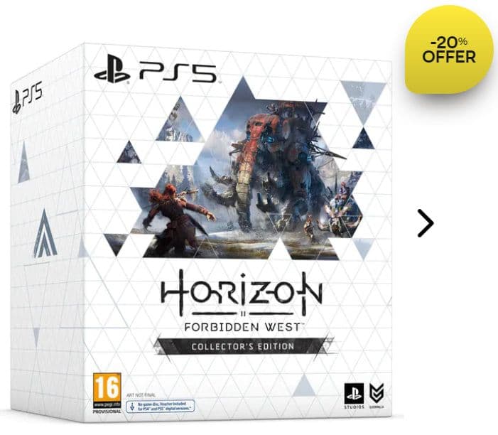 Horizon Forbidden West Collector`s Edition PS5 Game, στα 110€, από ΚΩΤΣΟΒΟΛΟ, PUBLIC, MEDIAMARKT