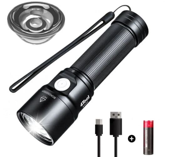 Xiaomi NEXTOOL 4TOOL ED20 XPH50.2 2200LM Ultra Bright Strong Flashlight Built-in 4800mAh 21700 Battery Type-C USB Rechargeable Powerful LED Torch, στα 22,09€, Banggood