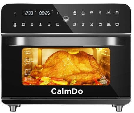 Calmdo CD-AF25EU 12 in 1 Smart Air Fryer Toaster Oven 25L 1800W 4-layer Grill LED Digital Touch Screen, στα 112,32€, Geekbuying
