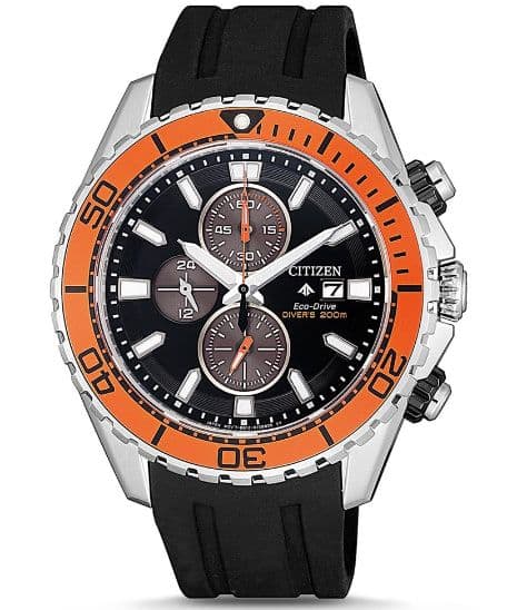 CITIZEN Promaster Eco - Drive Ρολόι Χρονογράφος CA0718-13E με Καουτσούκ Λουράκι σε Μαύρο χρώμα, 46mm, στα 176,47€, από Amazon.es