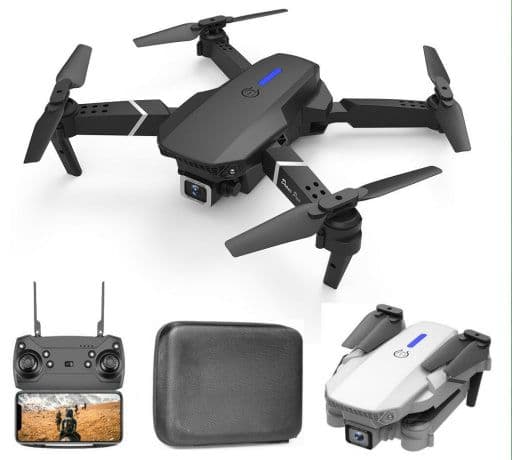 LSRC E88 PRO / LS-E525 Mini WiFi FPV with 4K 720P HD Dual Camera Altitude Hold Mode Foldable RC Drone Quadcopter Black Two Batteries, στα 18,52€, Banggood