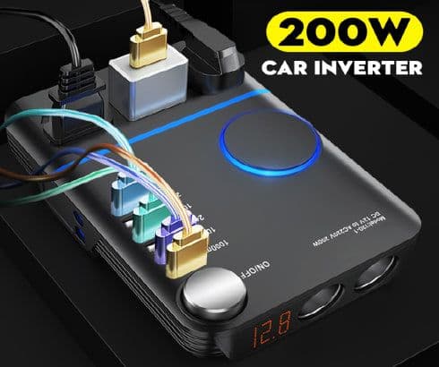 200W Car Power Lighter Inverter DC 12V/24V To AC 220V Converter, στα 19,83€, Banggood (Αποθήκη Τσεχίας)