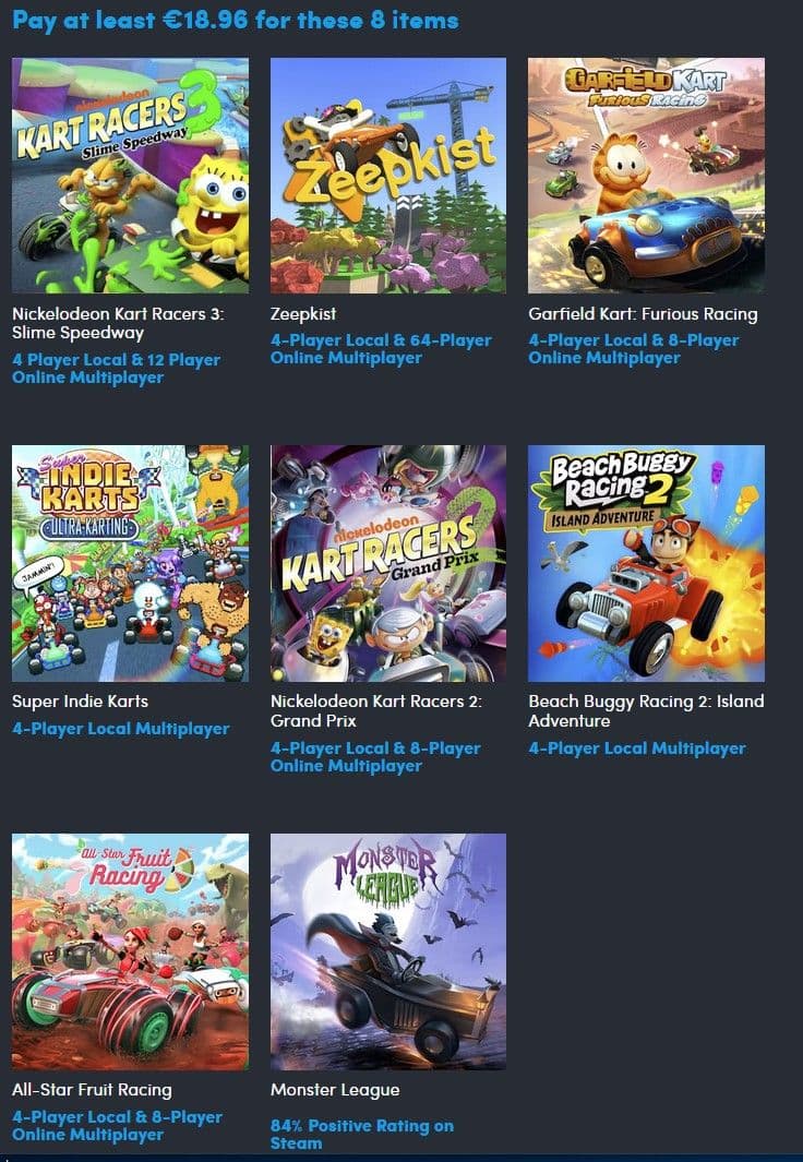 Μια ωραια συλλογη με 7 kart racing games (Steam)