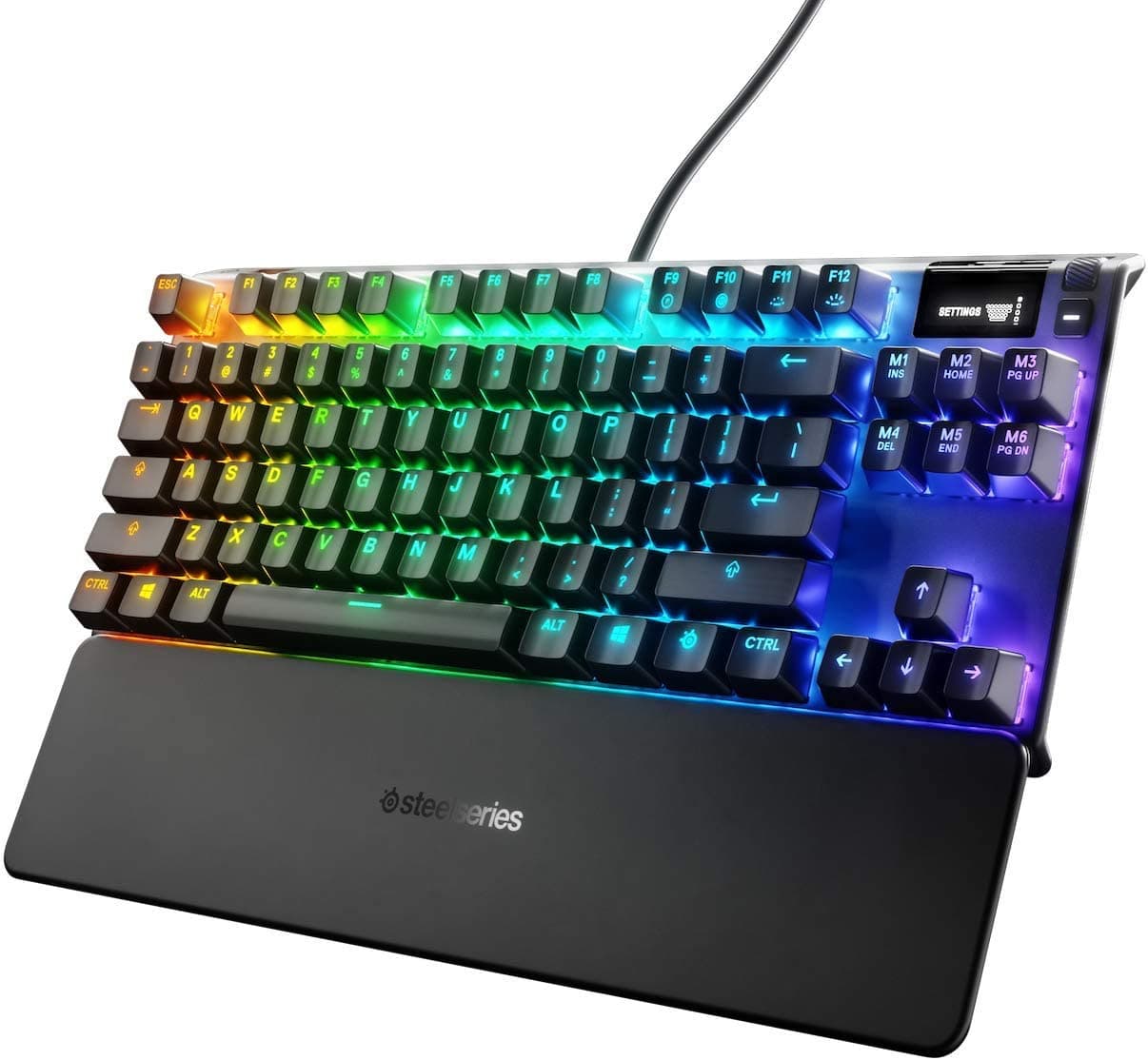 SteelSeries Apex 7 TKL Gaming Μηχανικό Πληκτρολόγιο με διακόπτες SteelSeries Blue ή Red και RGB φωτισμό (Αγγλικό US)