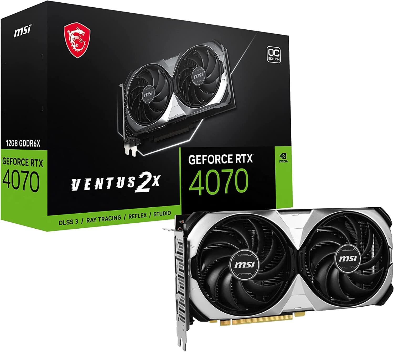  MSI GeForce RTX 4070 12GB VENTUS 2X OC Κάρτα Γραφικών