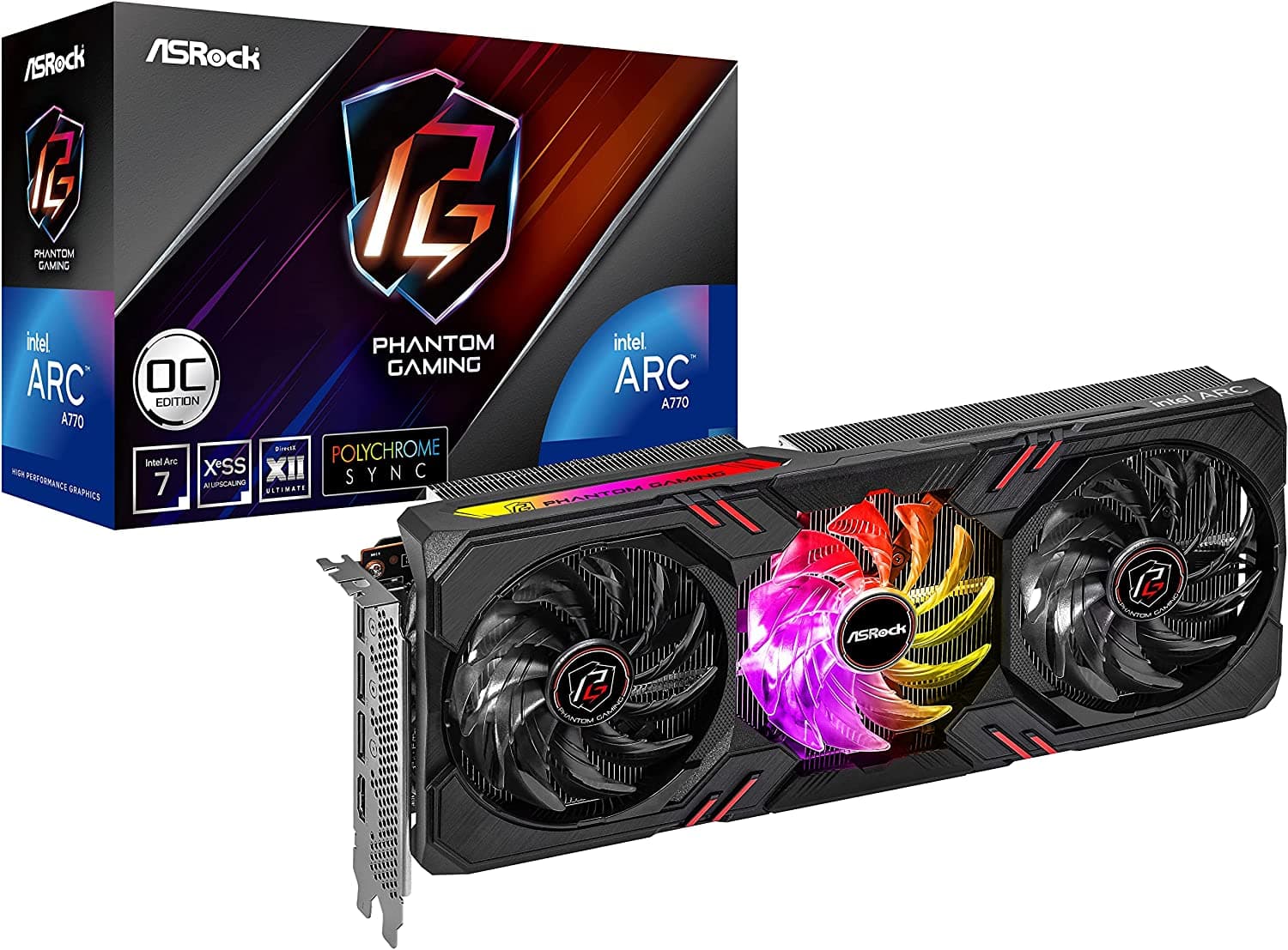 ASRock Intel ARC A770 8GB Phantom Gaming D OC Κάρτα Γραφικών