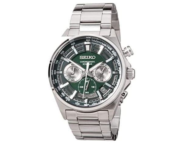 SEIKO Conseptual Series SSB405P1, Chronograph 41mm Silver Stainless Steel Bracelet, στα 190,96€, από amazon.co.uk 