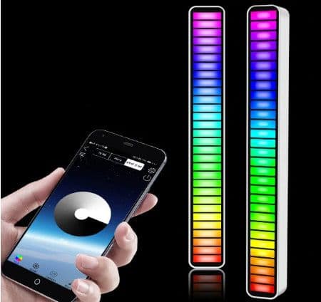 2PCS RGB Pickup Lights Sound Control LED Light Smart App Control Color Rhythm For Car/Game Computer, στα 10,89€, Banggood