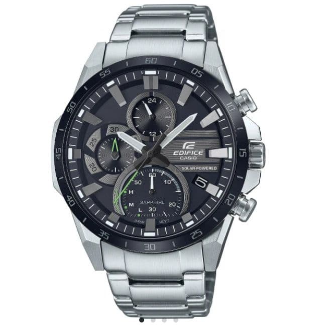 Casio Edifice Premium Solar EFS-S620DB-1AVUEF Ανδρικό Ρολόι Μπαταρίας με Μεταλλικό Μπρασελέ σε Ασημί χρώμα, 46mm, στα 148,47€, από amazon.it