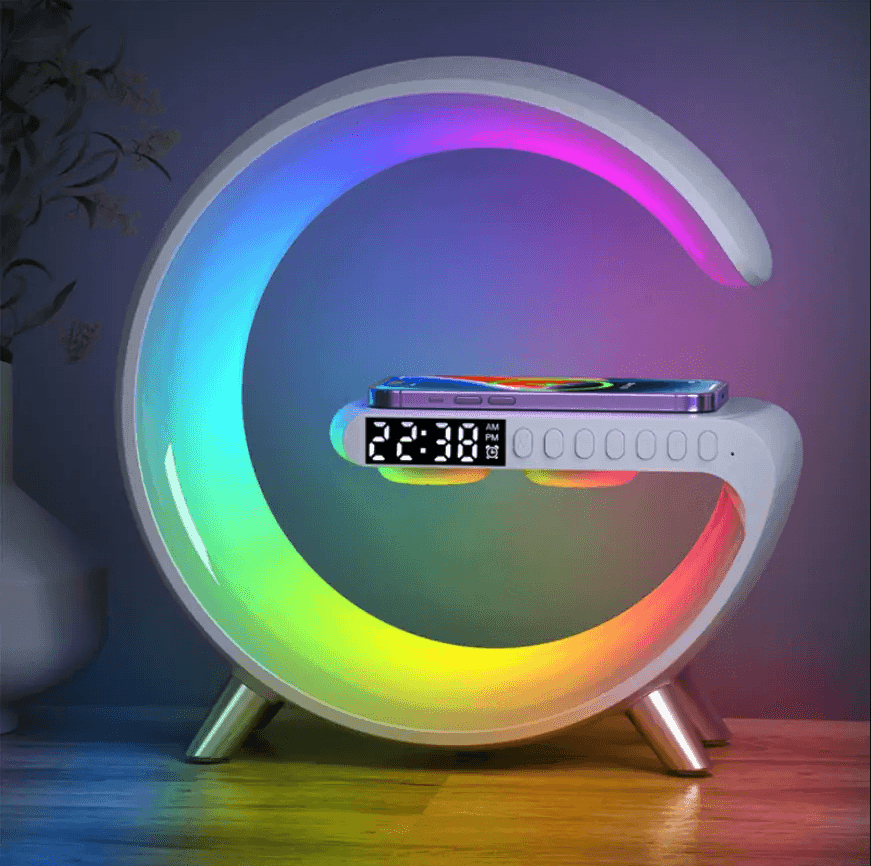 Bakeey N69 [RGB Light + 15W Wireless Charger + Phone Holder +Bt Speaker] 
