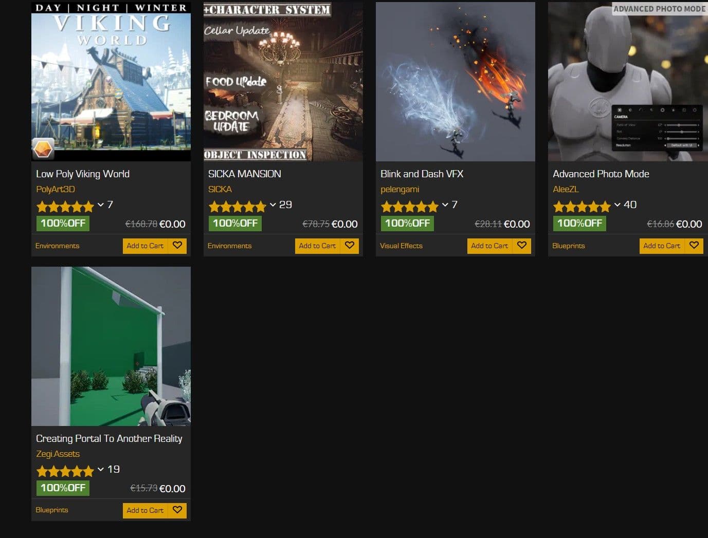 Δωρεάν Unreal Engine Assets από το Epic Store
