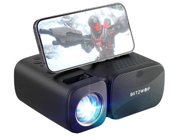 BlitzWolf BW-V3 Mini LED Projector 5G-WIFI, Bluetooth 5.0 250 ANSI, στα 67,35€, με δώρο στο καλάθι αξίας 6,54€, BlitzWolf Mini HDMI to HDMI Cable, Banggood