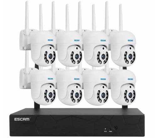 ESCAM WNK718 3MP 8CH Wireless PTZ IP Camera Wireless CCTV Security System NVR Kit Motion Sensor Detection Dual Light Two-way Voice Control, στα 187,11€, Banggood