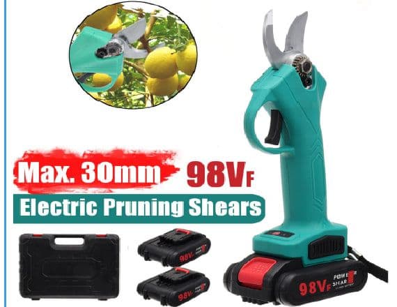 VIOLEWORKS 21V 30mm Cordless Electric Branch Scissors Pruning Shears Pruner Ratchet Cutter with 2 Battery - EU PLUG Blue, στα 49,46€, Banggood (αποθήκη Τσεχίας)