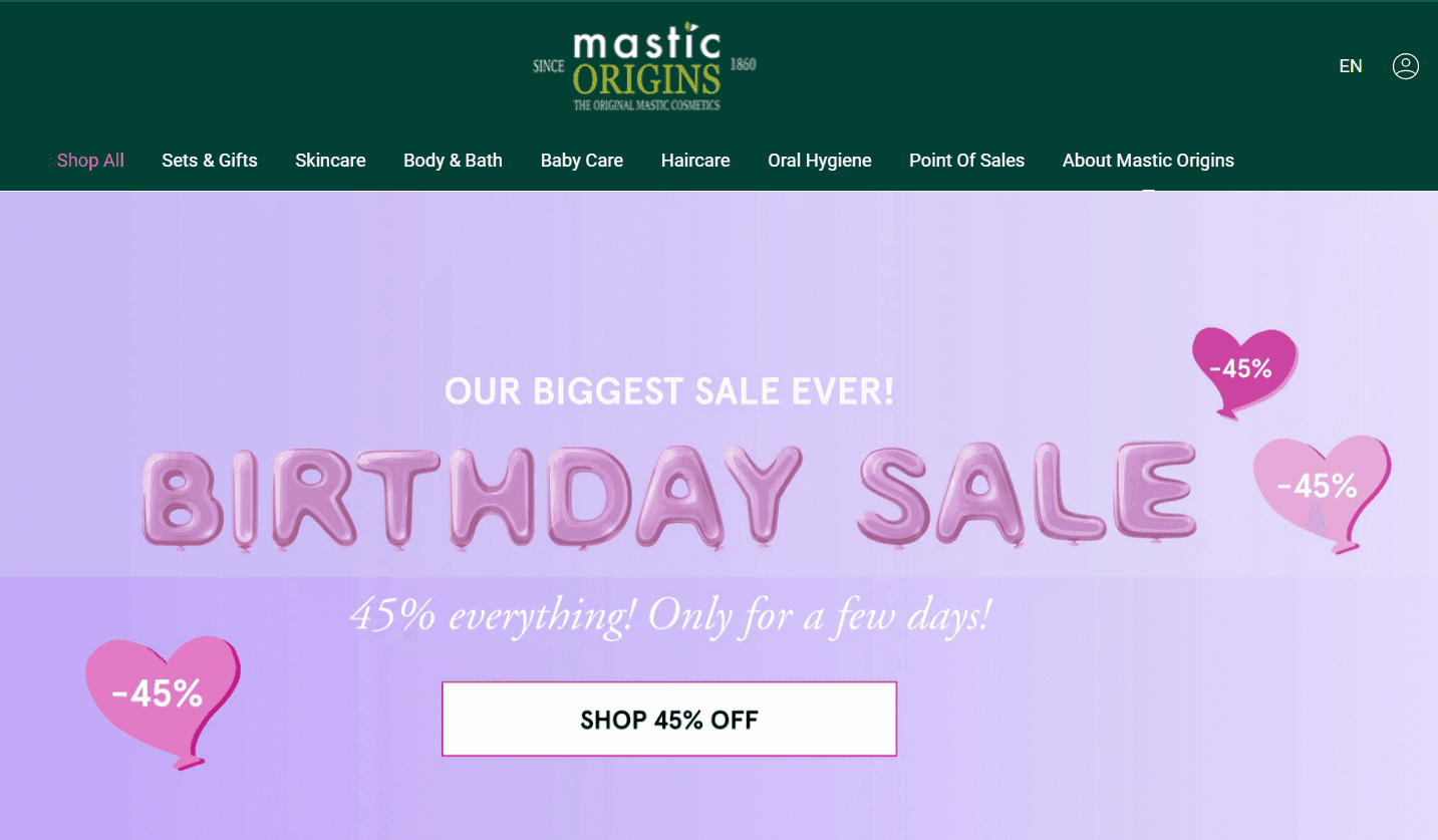 MasticOrigins - 45% σε όλα τα προϊόντα Μαστίχας