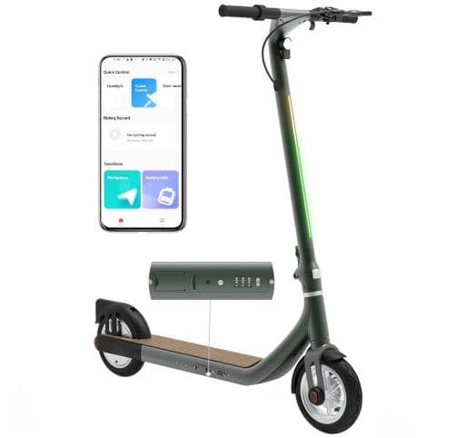 Atomi Alpha Folding Electric Scooter 9 Inch Tires 650W Motor 36V 10Ah Battery 40Km Range, 25Km/h Max Speed, 120KG Max Load στα 308.63€, Geekbuying, Αποθήκη Πολωνίας