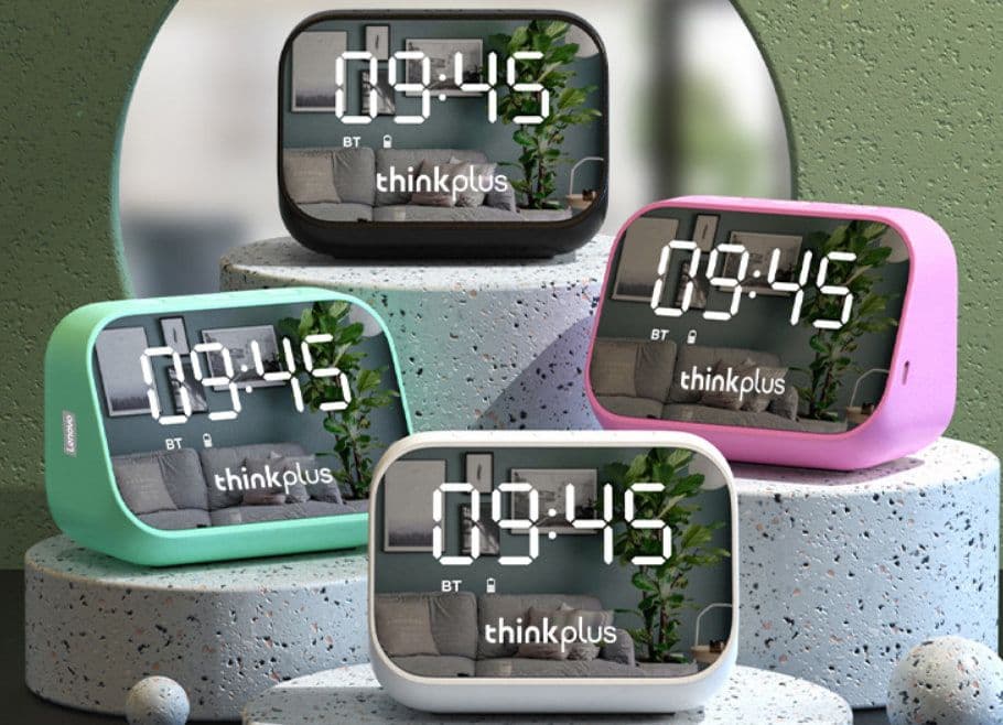 Lenovo thinkplus TS13 Ηχείο Ξυπνητήρι Καθρέφτης Ασύρματο ηχείο Bluetooth LED Ψηφιακό Στερεοφωνικό Επιτραπέζιο - σε 3 χρώματα (μαύρο, πράσινο, άσπρο) στα 13,98€, Banggood