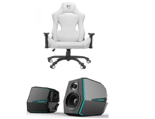 Ασύρματα Hχεία Gaming Edifier G5000 Bluetooth RGB - Black, στα 339€ και Gaming καρέκλα White Shark Monza (MONZA-W), στα 199€, από cosmodata