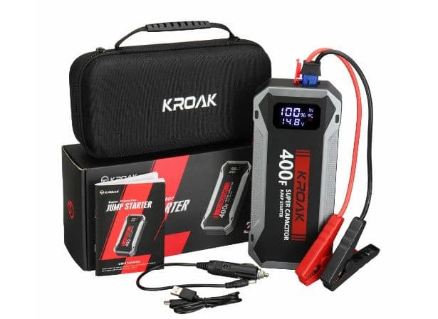 ΚΡΟΑΚ S300 1200A 400F Super Capacity Jump Starter 12V, Emergency Booster Battery with Carrying Case, Start Function, στα 52,21€, Banggood (αποθήκη Πολωνίας)