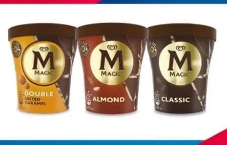 50% τα οικογενειακά παγωτά MAGIC 440ml σε Μασούτη & My market