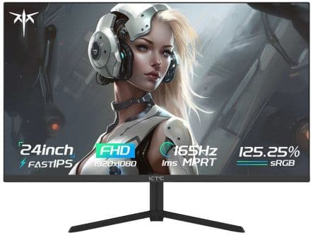 KTC H24T09P Gaming Monitor, 24 Inch 1920x1080 16:9 FHD 165Hz ELED Fast IPS Panel Screen, HDR10 1ms MPRT Compatible with FreeSync G-Sync, 2xHDMI2.0 2xDP1.2 Audio, στα 117,58€, Geekbuying, Αποθήκη Πολωνίας
