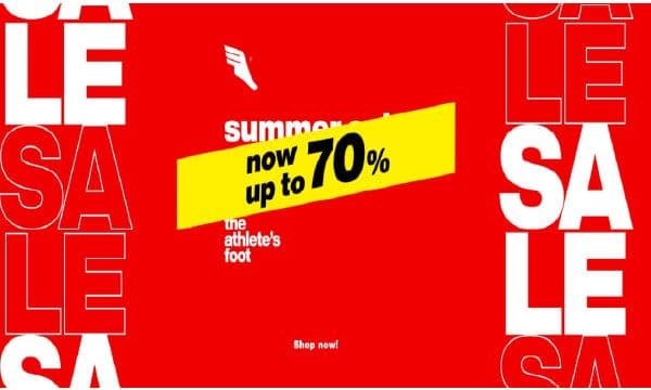 Sales έως 70% από το theathletesfoot.gr