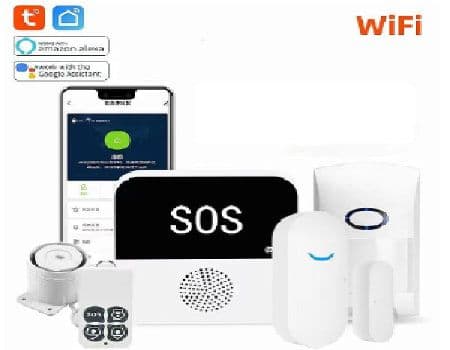 Tuya WiFi Smart Home Alarm System Security Protection Kit Wireless APP Remote Monitoring Anti-theft Alarm Doorbell Call Device Multi-functional Surveillance Kit for Home Safety Work with Alexa Google , στα 27,76€, Banggood