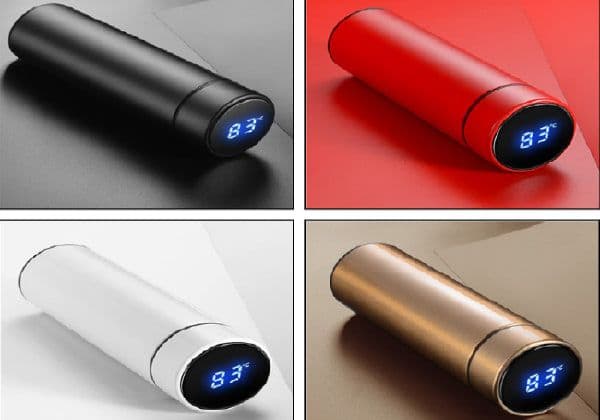 500ml Vacuum thermos LCD Temperature Display Water Bottle Stainless Steel Double Wall Insulated Cup, σε 3 χρώματα (μαύρο, κόκκινο, λευκό), στα 8,03€, Banggood