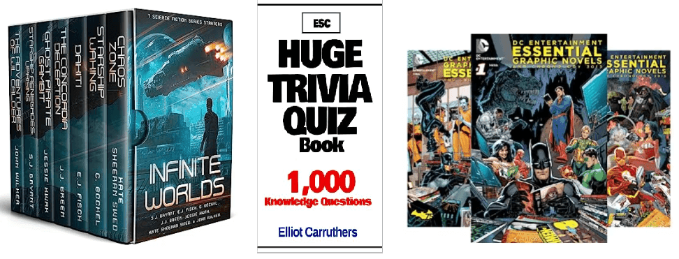 Infinite Worlds: 7 Science Fiction Series - Huge Trivia Quiz Book - DC Comics Essentials (3 τίτλοι Kindle)