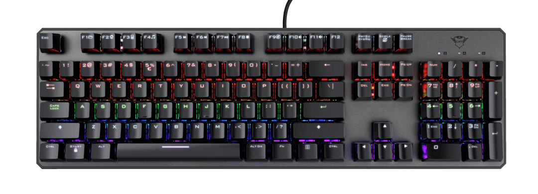 Trust GXT 865 Asta Μηχανικό Gaming Πληκτρολόγιο (Red Switches)